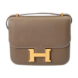 HERMES エルメス コンスタンス3 ミニ 18 ミロワール エトゥープ レディース ヴォーエプソン ショルダーバッグ Aランク 中古 銀蔵