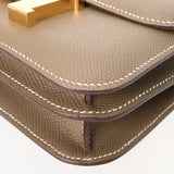 HERMES エルメス コンスタンス3 ミニ 18 ミロワール エトゥープ レディース ヴォーエプソン ショルダーバッグ Aランク 中古 銀蔵