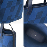 HERMES エルメス Hアンビエ PM ブルーフランス/ブルーサフィール レディース トワルアッシュ/ヴォ―スイフト ハンドバッグ Bランク 中古 銀蔵