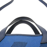 HERMES エルメス Hアンビエ PM ブルーフランス/ブルーサフィール レディース トワルアッシュ/ヴォ―スイフト ハンドバッグ Bランク 中古 銀蔵