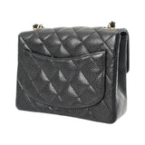 CHANEL シャネル マトラッセ ミニチェーンショルダー 18cm ブラック A01115 ユニセックス ラムスキン ショルダーバッグ ABランク 中古 銀蔵