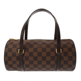 LOUIS VUITTON ルイヴィトン ダミエ パピヨン PM ブラウン N51304 レディース ダミエキャンバス ハンドバッグ Aランク 中古 銀蔵