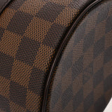 LOUIS VUITTON ルイヴィトン ダミエ パピヨン PM ブラウン N51304 レディース ダミエキャンバス ハンドバッグ Aランク 中古 銀蔵