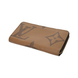 LOUIS VUITTON ルイヴィトン モノグラムジャイアントリバース ジッピーウォレット キャメル M69353 レディース モノグラムキャンバス 長財布 Bランク 中古 銀蔵