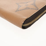 LOUIS VUITTON ルイヴィトン モノグラムジャイアントリバース ジッピーウォレット キャメル M69353 レディース モノグラムキャンバス 長財布 Bランク 中古 銀蔵