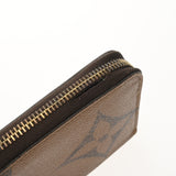 LOUIS VUITTON ルイヴィトン モノグラムジャイアントリバース ジッピーウォレット キャメル M69353 レディース モノグラムキャンバス 長財布 Bランク 中古 銀蔵