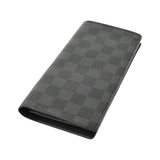 LOUIS VUITTON ルイヴィトン ダミエグラフィット ポルトフォイユ ブラザ ブラック N62665 メンズ ダミエキャンバス 長財布 ABランク 中古 銀蔵
