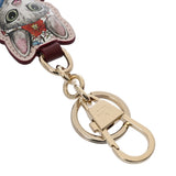 GUCCI グッチ ヒグチユウココラボ 猫モチーフ ベージュ/ブルー/ピンク 851743 レディース GGスプリームキャンバス/レザー キーホルダー Aランク 中古 銀蔵