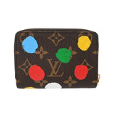 LOUIS VUITTON ルイヴィトン モノグラムペインティッドドット ポルトフォイユルー 草間彌生コラボ ブラウン/マルチカラー M81981 レディース モノグラムキャンバス 二つ折り財布 Aランク 中古 銀蔵