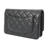 CHANEL シャネル マトラッセ クラシックチェーンウォレット ブラック AP4241 レディース ラムスキン ショルダーバッグ Aランク 中古 銀蔵