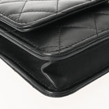 CHANEL シャネル マトラッセ クラシックチェーンウォレット ブラック AP4241 レディース ラムスキン ショルダーバッグ Aランク 中古 銀蔵
