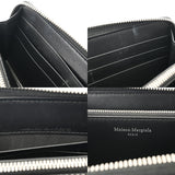 Maison Margiela メゾン マルジェラ ジップアラウンド ウォレット 4ステッチ ブラック S56UI0110P4455T8013 レディース グレイニーレザー 長財布 ABランク 中古 銀蔵
