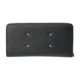 Maison Margiela メゾン マルジェラ ジップアラウンド ウォレット 4ステッチ ブラック S56UI0110P4455T8013 レディース グレイニーレザー 長財布 ABランク 中古 銀蔵