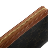 CELINE セリーヌ スモール コスメティックポーチ タン 4M1622CZJ.04LU レディース トリオンフキャンバス/カーフ ポーチ Aランク 中古 銀蔵