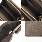 GUCCI グッチ コンパクトウォレット ダブルG ベージュ/エボニー/グレー 772738 レディース GGスプリームキャンバス レザー 二つ折り財布 Aランク 中古 銀蔵