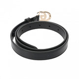 GUCCI グッチ ダブルG スリムベルト サイズ75 ブラック 409417 メンズ レザー ベルト Aランク 中古 銀蔵