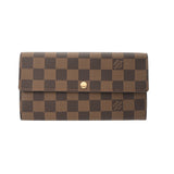 LOUIS VUITTON ルイヴィトン ダミエ ポルトフォイユ サラ 旧型 ブラウン N61734 レディース ダミエキャンバス 長財布 Aランク 中古 銀蔵