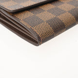 LOUIS VUITTON ルイヴィトン ダミエ ポルトフォイユ サラ 旧型 ブラウン N61734 レディース ダミエキャンバス 長財布 Aランク 中古 銀蔵