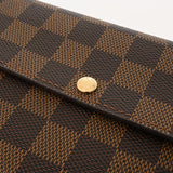 LOUIS VUITTON ルイヴィトン ダミエ ポルトフォイユ サラ 旧型 ブラウン N61734 レディース ダミエキャンバス 長財布 Aランク 中古 銀蔵