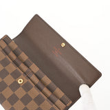 LOUIS VUITTON ルイヴィトン ダミエ ポルトフォイユ サラ 旧型 ブラウン N61734 レディース ダミエキャンバス 長財布 Aランク 中古 銀蔵