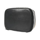CHANEL シャネル 横型バニティ ビコローレ ブラック A01618 レディース ラムスキン バニティバッグ ABランク 中古 銀蔵