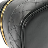 CHANEL シャネル 横型バニティ ビコローレ ブラック A01618 レディース ラムスキン バニティバッグ ABランク 中古 銀蔵