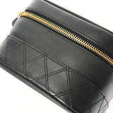 CHANEL シャネル 横型バニティ ビコローレ ブラック A01618 レディース ラムスキン バニティバッグ ABランク 中古 銀蔵