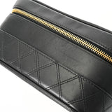 CHANEL シャネル 横型バニティ ビコローレ ブラック A01618 レディース ラムスキン バニティバッグ ABランク 中古 銀蔵