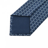 HERMES エルメス ネクタイ ネイビー メンズ シルク100% ネクタイ 未使用 銀蔵