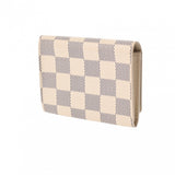 LOUIS VUITTON ルイヴィトン ダミエアズール アンヴェロップ カルト ドゥ ヴィジット ホワイト N61746 ユニセックス ダミエキャンバス カードケース Aランク 中古 銀蔵