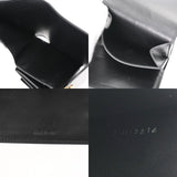 CELINE セリーヌ スモールフラップウォレット ブラック レディース カーフ 三つ折り財布 ABランク 中古 銀蔵