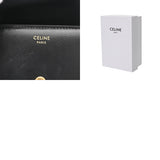 CELINE セリーヌ スモールフラップウォレット ブラック レディース カーフ 三つ折り財布 ABランク 中古 銀蔵