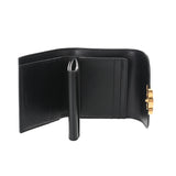 CELINE セリーヌ スモールフラップウォレット ブラック レディース カーフ 三つ折り財布 ABランク 中古 銀蔵