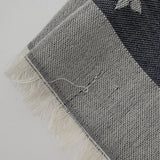 LOUIS VUITTON ルイヴィトン モノグラム デニムショール ダークブルー M71376 レディース シルク60％/ウール40％ ショール ABランク 中古 銀蔵
