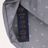 LOUIS VUITTON ルイヴィトン ネクタイ LVデュアル マリーヌ M79431 メンズ シルク100% ネクタイ 未使用 銀蔵