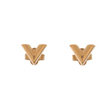 LOUIS VUITTON ルイヴィトン ピアス エセンシャルV ゴールド金具 M68153 レディース メタル ピアス ABランク 中古 銀蔵