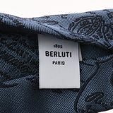 BERLUTI ベルルッティ カリグラフィ ネクタイ ブルー メンズ シルク100％ ネクタイ Aランク 中古 銀蔵