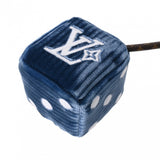 LOUIS VUITTON ルイヴィトン モノグラム バッグチャーム LVサークル　ラッキーダイス ブルー M03106 ユニセックス モノグラムキャンバス ベルベット キーホルダー 未使用 銀蔵