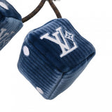 LOUIS VUITTON ルイヴィトン モノグラム バッグチャーム LVサークル　ラッキーダイス ブルー M03106 ユニセックス モノグラムキャンバス ベルベット キーホルダー 未使用 銀蔵