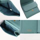 PRADA プラダ 財布 アクア 1MH043 ユニセックス サフィアーノレザー 二つ折り財布 Aランク 中古 銀蔵