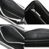 CHRISTIAN DIOR クリスチャンディオール Saddle ロングジップウォレット ブラック 2ADBC315YKK_HOON メンズ キャビアスキン 長財布 Aランク 中古 銀蔵
