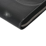 CHRISTIAN DIOR クリスチャンディオール Saddle ロングジップウォレット ブラック 2ADBC315YKK_HOON メンズ キャビアスキン 長財布 Aランク 中古 銀蔵