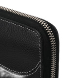 CHRISTIAN DIOR クリスチャンディオール Saddle ロングジップウォレット ブラック 2ADBC315YKK_HOON メンズ キャビアスキン 長財布 Aランク 中古 銀蔵