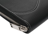 CHRISTIAN DIOR クリスチャンディオール Saddle ロングジップウォレット ブラック 2ADBC315YKK_HOON メンズ キャビアスキン 長財布 Aランク 中古 銀蔵