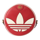 GUCCI グッチ オフィディア アディダスコラボ レッド/ホワイト 702626 レディース トレフォイルレザー ショルダーバッグ Aランク 中古 銀蔵
