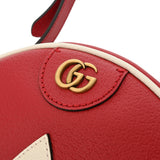 GUCCI グッチ オフィディア アディダスコラボ レッド/ホワイト 702626 レディース トレフォイルレザー ショルダーバッグ Aランク 中古 銀蔵