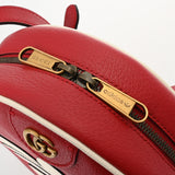 GUCCI グッチ オフィディア アディダスコラボ レッド/ホワイト 702626 レディース トレフォイルレザー ショルダーバッグ Aランク 中古 銀蔵