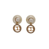 CHRISTIAN DIOR クリスチャンディオール DIOR TRIBALES ピアス E4717WOMCY_D319 レディース メタル クリスタル レジンパール ピアス Aランク 中古 銀蔵