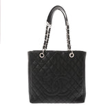 CHANEL シャネル マトラッセ PST トート ブラック A20994 レディース キャビアスキン トートバッグ ABランク 中古 銀蔵