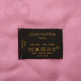 LOUIS VUITTON ルイヴィトン ショールモノグラム ピンク レディース シルク60％/ウール40％ ショール ABランク 中古 銀蔵